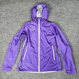 BERGANS OF NORWAY 1181 Helium Jacket Women's Large Thin Hooded Sealed Skiing